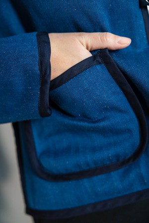 Bio-Baumwoll Wendejacke Dhaarti Denim from Jyoti - Fair Works Bio-Baumwoll Wendejacke Dhaarti Denim from Jyoti - Fair Works