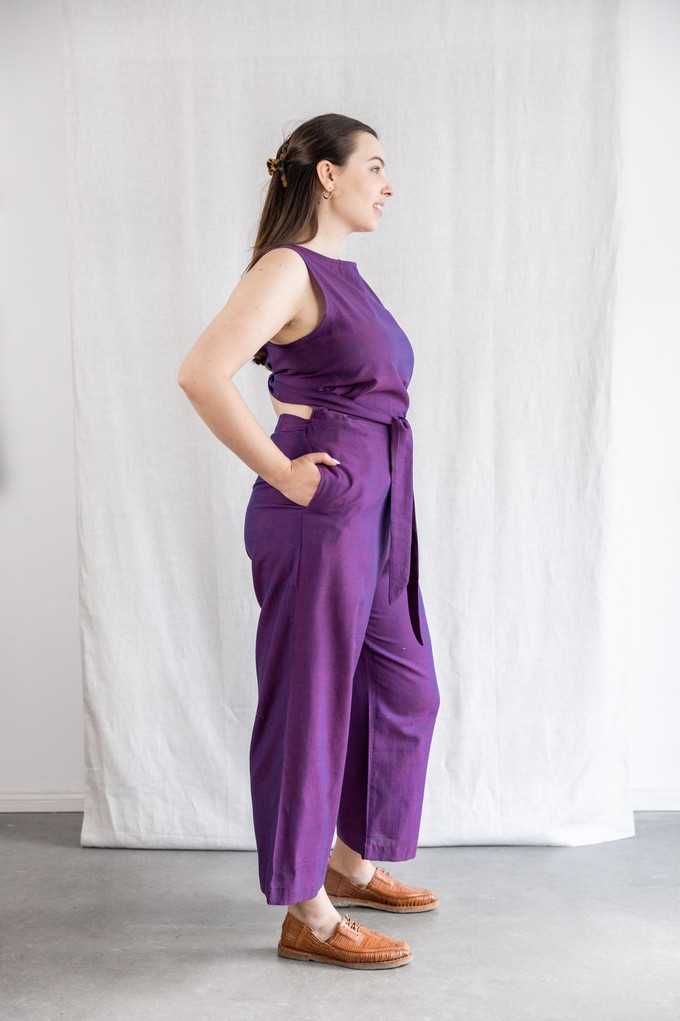 Bio-Baumwoll Jumpsuit Anusha Brombeer from Jyoti - Fair Works
