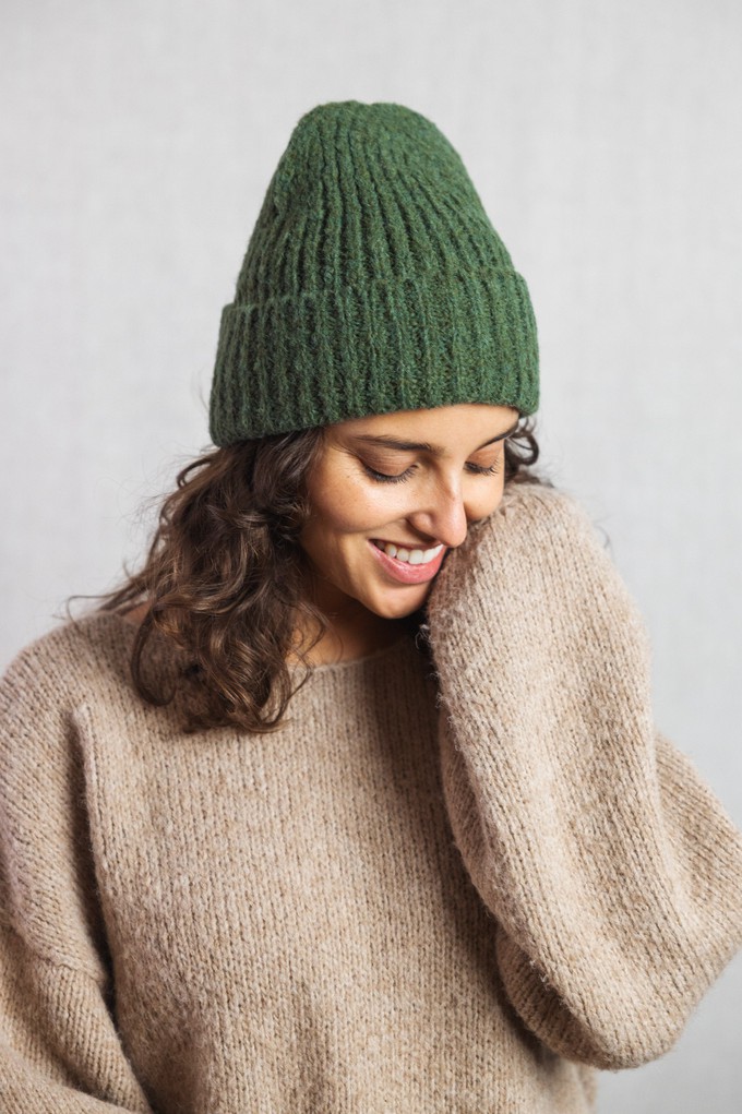 Baby-Alpaka Mütze Anatico Olive from Jyoti - Fair Works
