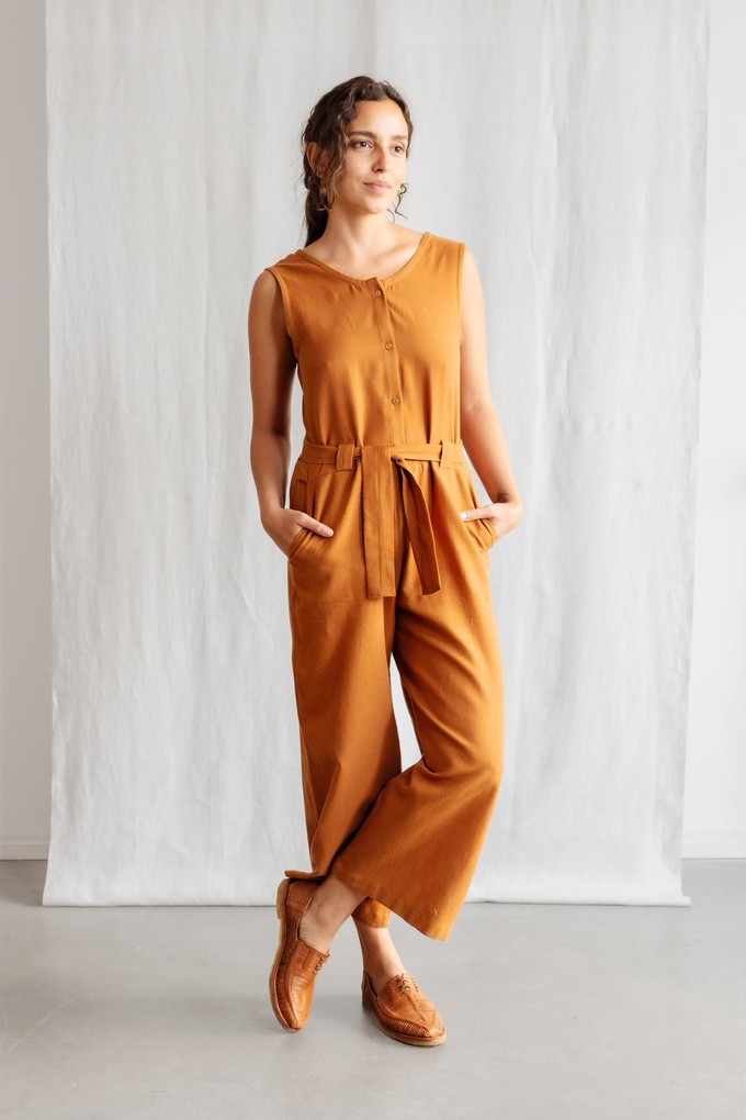 Baumwoll Jumpsuit Daksha Haselnuss from Jyoti - Fair Works