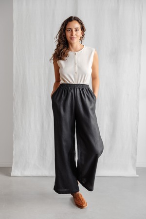 Hanf/Tencel Hose Jayan Schwarz from Jyoti - Fair Works