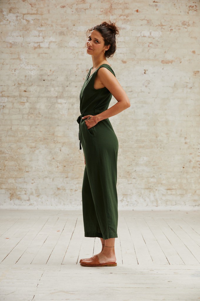 Baumwoll Jumpsuit Daksha Olive from Jyoti - Fair Works