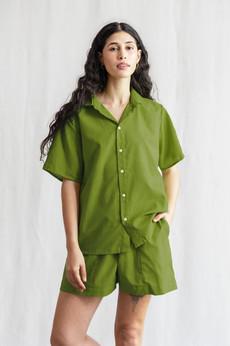 Bio-Baumwoll Shirt Nehani Basilikum via Jyoti - Fair Works