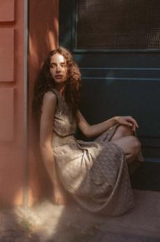 Bio-Baumwoll Kleid Agnila Ikat via Jyoti - Fair Works