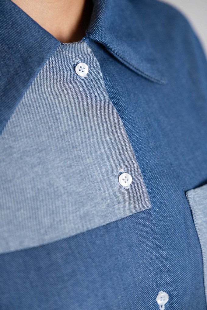 Bio-Baumwoll Shirt Ashrit Denim from Jyoti - Fair Works