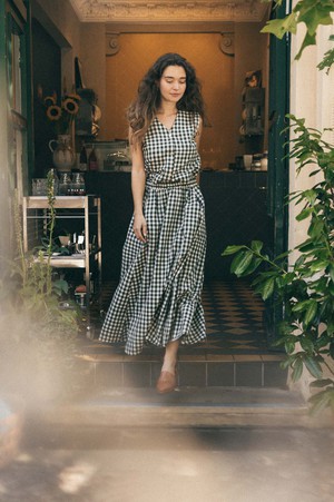 Baumwoll Maxirock Jharna Checks from Jyoti - Fair Works