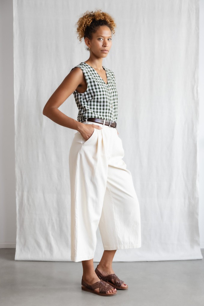 Bio-Baumwoll Culotte Awasi Ecru from Jyoti - Fair Works