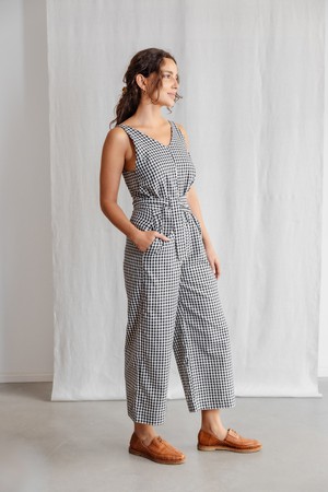 Bio-Baumwoll Jumpsuit Parvi Kariert from Jyoti - Fair Works