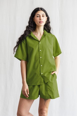 Bio-Baumwoll Shirt Neha Basilikum from Jyoti - Fair Works