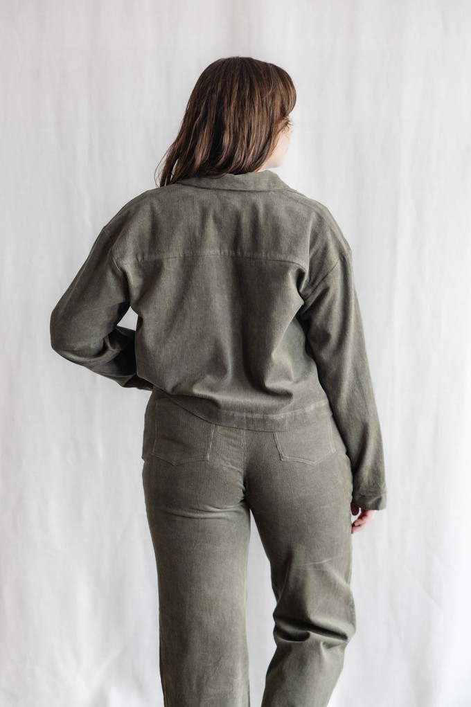 Bio-Baumwollcord Shacket Mayur Pistazie from Jyoti - Fair Works