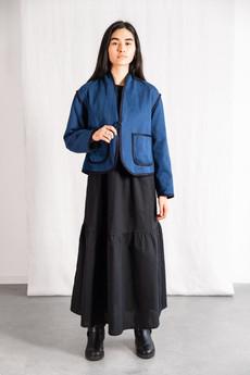 Bio-Baumwoll Wendejacke Dhaarti Denim via Jyoti - Fair Works