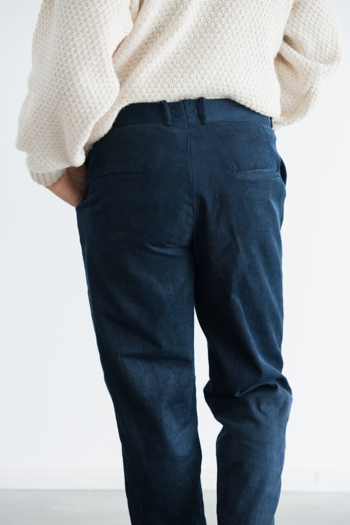 Bio-Baumwollcord Hose Sameer Nachtblau from Jyoti - Fair Works
