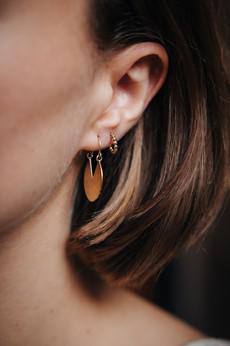 Ohrring Oppam Messing via Jyoti - Fair Works