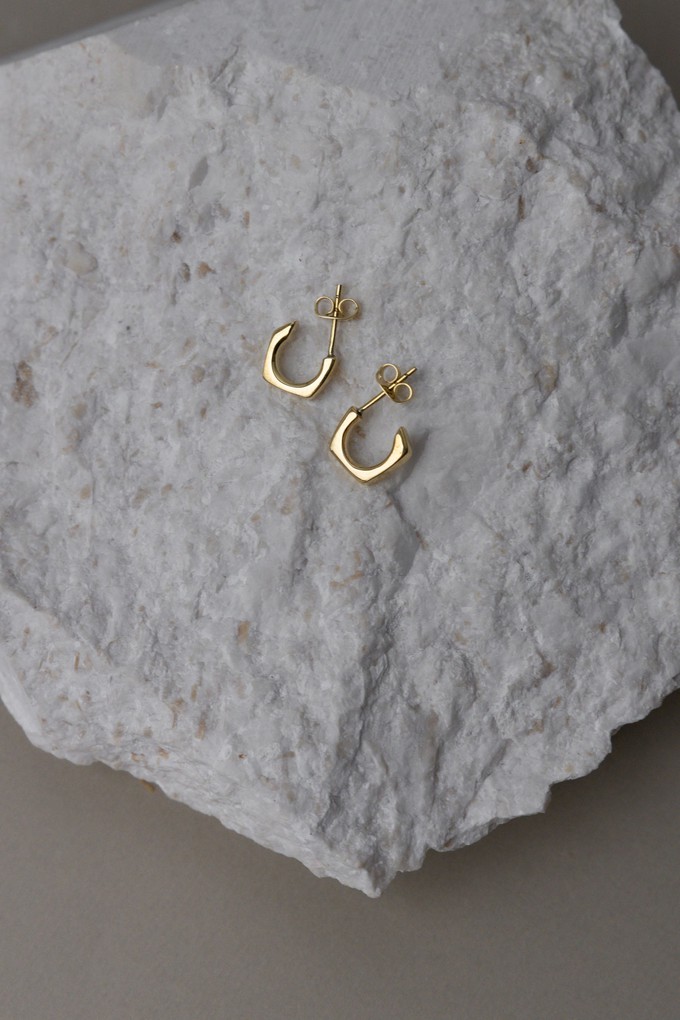 Ohrstecker Maani Messing from Jyoti - Fair Works