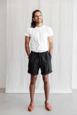 Bio-Baumwoll Shorts Jhanvi Schwarz from Jyoti - Fair Works