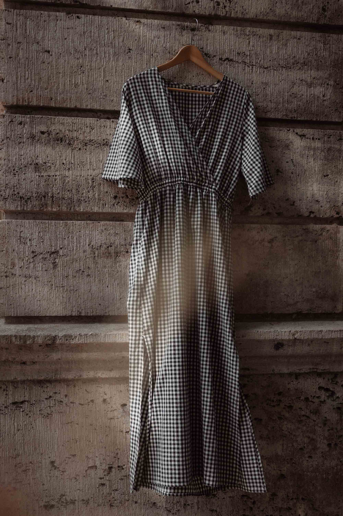 Bio-Baumwoll Kleid Vasi Kariert from Jyoti - Fair Works