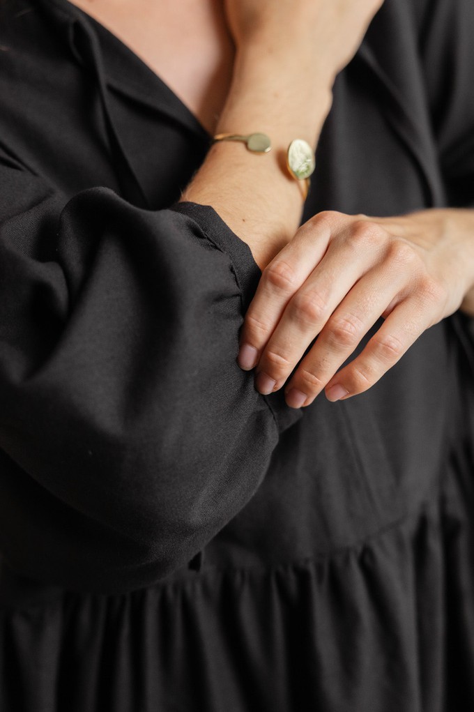 Bio-Baumwoll Kleid Paudali Schwarz from Jyoti - Fair Works