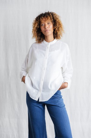 Bio-Baumwoll Bluse Hawali Bhuti from Jyoti - Fair Works