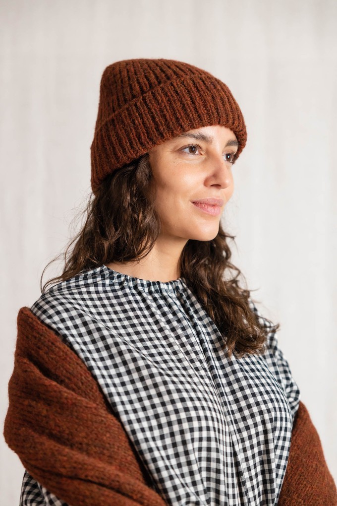 Baby-Alpaka Mütze Anatico Kastanie from Jyoti - Fair Works
