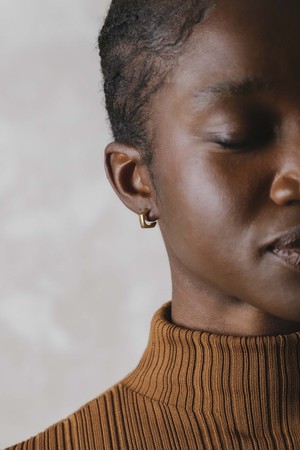 Ohrstecker Maani Messing from Jyoti - Fair Works