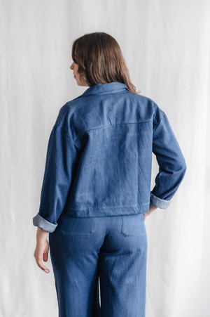 Bio-Baumwolldenim Shacket Mayur Denim from Jyoti - Fair Works