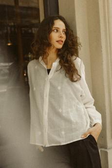 Bio-Baumwoll Bluse Hawali Bhuti via Jyoti - Fair Works