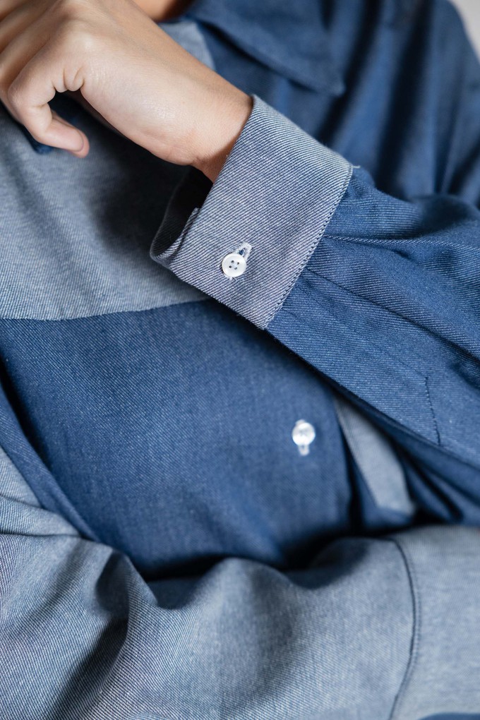 Bio-Baumwoll Shirt Ashrit Denim from Jyoti - Fair Works