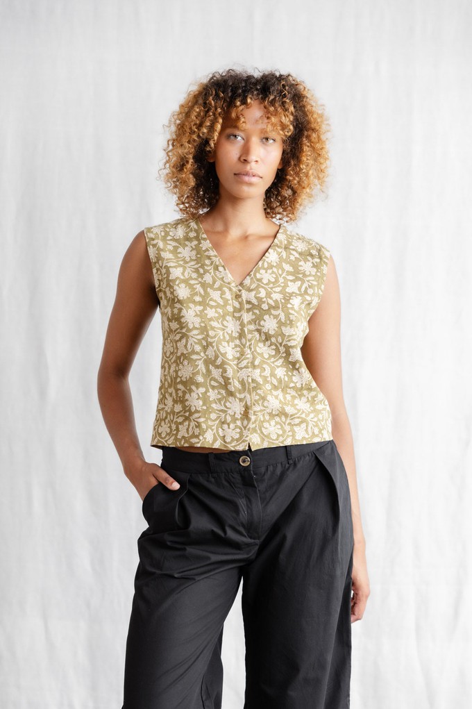 Hanf/ Tencel Top Chatania Blockprint from Jyoti - Fair Works