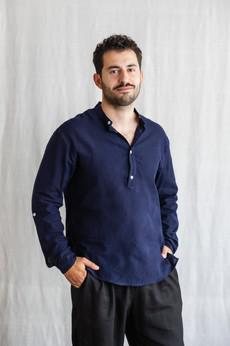 Baumwoll Tunika Tanu Blau via Jyoti - Fair Works