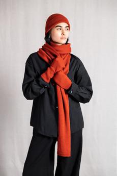 Baby-Alpaka Fäustling Handschuhe Paita Rot via Jyoti - Fair Works
