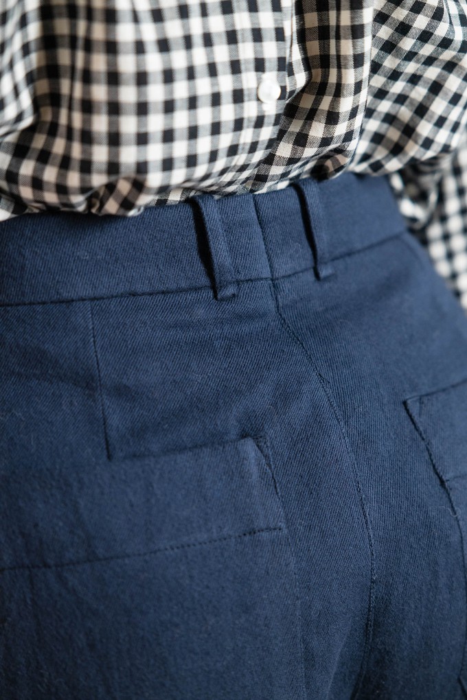 Bio-Baumwoll Hose Santosh Grau-Blau from Jyoti - Fair Works Bio-Baumwoll Hose Santosh Grau-Blau from Jyoti - Fair Works
