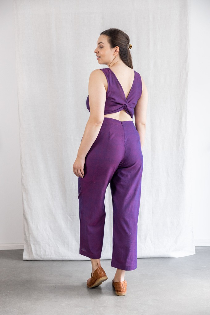 Bio-Baumwoll Jumpsuit Anusha Brombeer from Jyoti - Fair Works