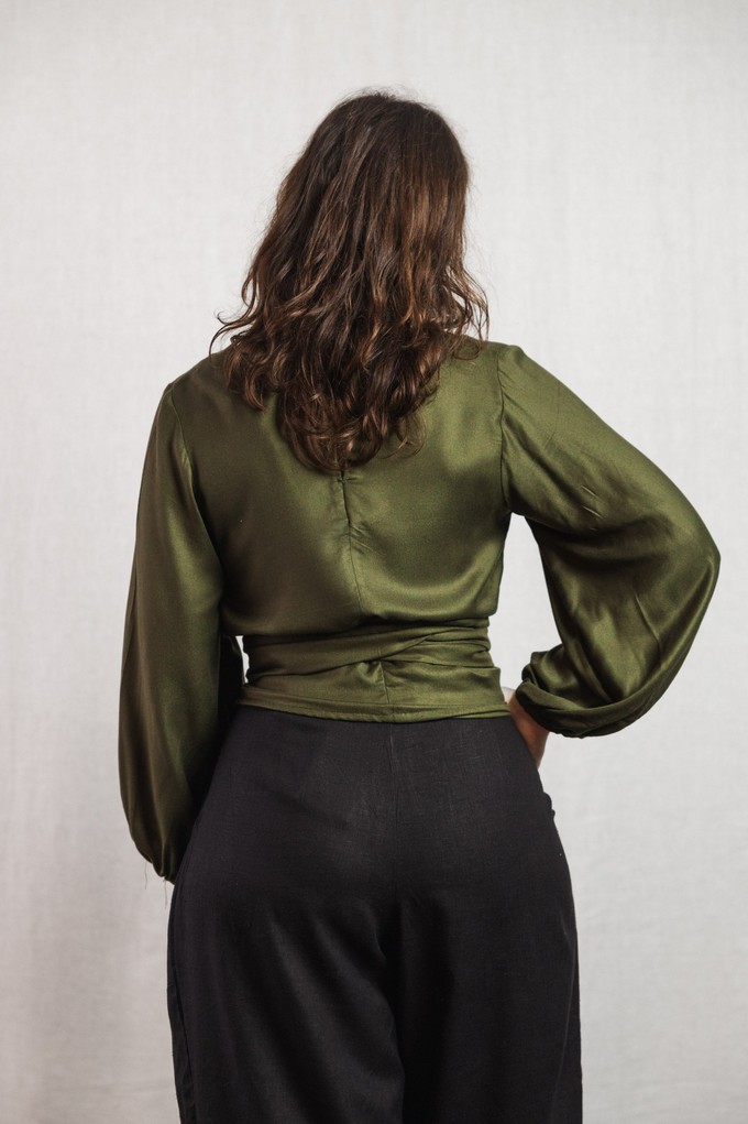 Modal Bluse Prasoon Khaki from Jyoti - Fair Works