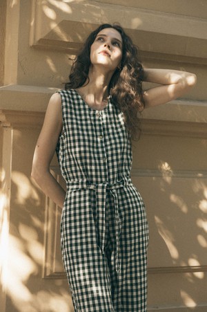 Baumwoll Jumpsuit Daksha Checks from Jyoti - Fair Works