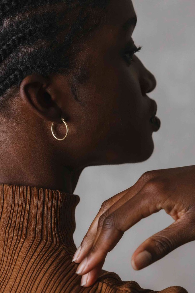 Creolen Goali Messing from Jyoti - Fair Works