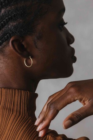 Creolen Goali Messing from Jyoti - Fair Works