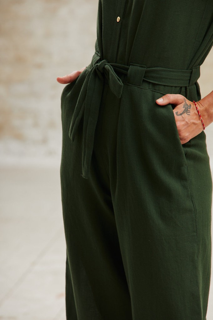 Baumwoll Jumpsuit Daksha Olive from Jyoti - Fair Works