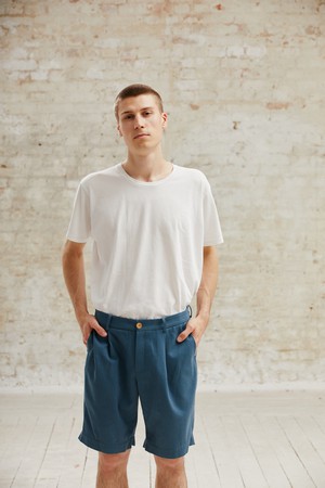 Bio-Baumwoll Shorts Heet Ozean from Jyoti - Fair Works