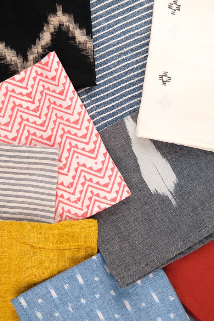 Upcycling Tuch Tirrupur klein Bunt from Jyoti - Fair Works