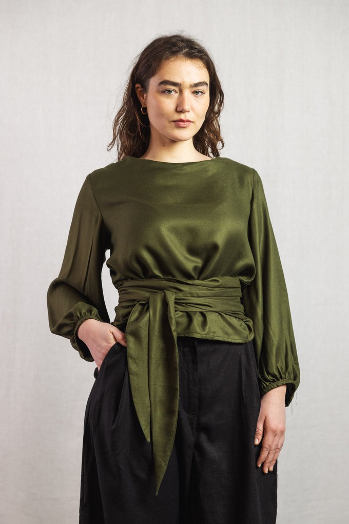 Modal Bluse Prasoon Khaki from Jyoti - Fair Works