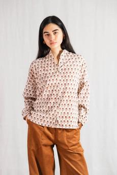 Bio-Baumwoll Bluse Hawali Blockprint via Jyoti - Fair Works