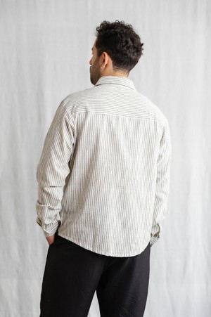 Baumwoll Hemd Himat Grau-Weiß from Jyoti - Fair Works