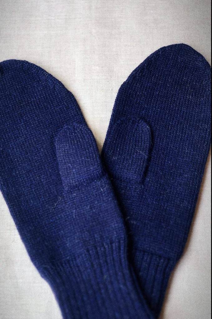 Baby-Alpaka Fäustling Handschuhe Paita Navy from Jyoti - Fair Works
