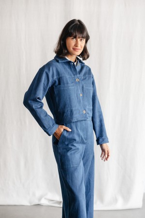 Bio-Baumwolldenim Shacket Mayur Denim from Jyoti - Fair Works