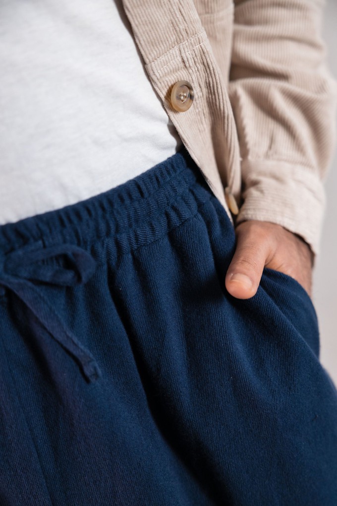Bio-Baumwoll Hose Jhan Blau-Grau from Jyoti - Fair Works
