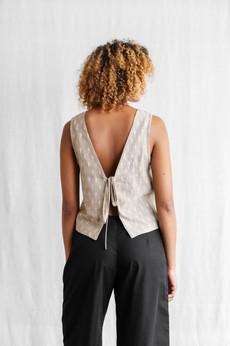 Bio-Baumwoll Top Osra Ikat via Jyoti - Fair Works