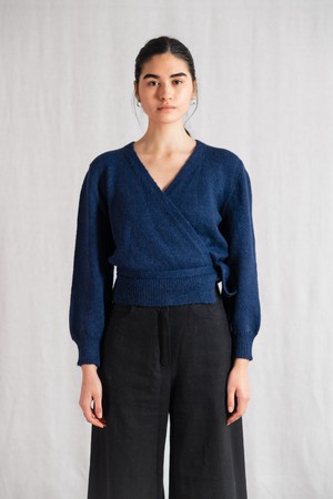 Baby-Alpaka Wickelcardigan Abancay Blau from Jyoti - Fair Works Baby-Alpaka Wickelcardigan Abancay Blau from Jyoti - Fair Works