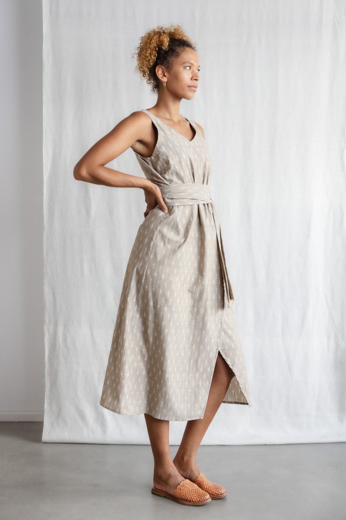 Bio-Baumwoll Kleid Agnila Ikat from Jyoti - Fair Works