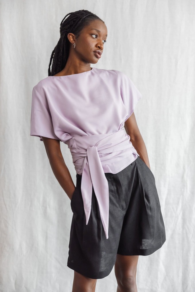 Hanf/Tencel Shorts Kamalia Schwarz from Jyoti - Fair Works