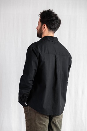 Bio-Baumwoll Hemd Nakshita Schwarz from Jyoti - Fair Works